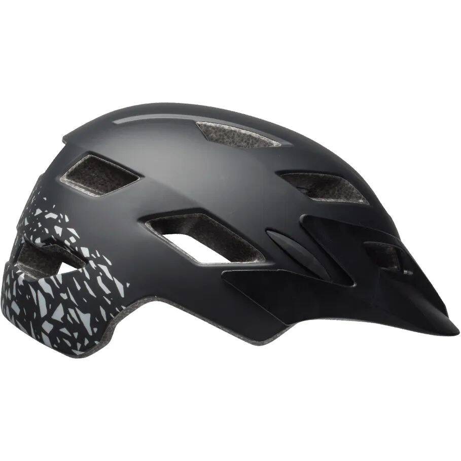 Bell Sidetrack Child Helmet - Matte Black/Silver Fragments - Kids