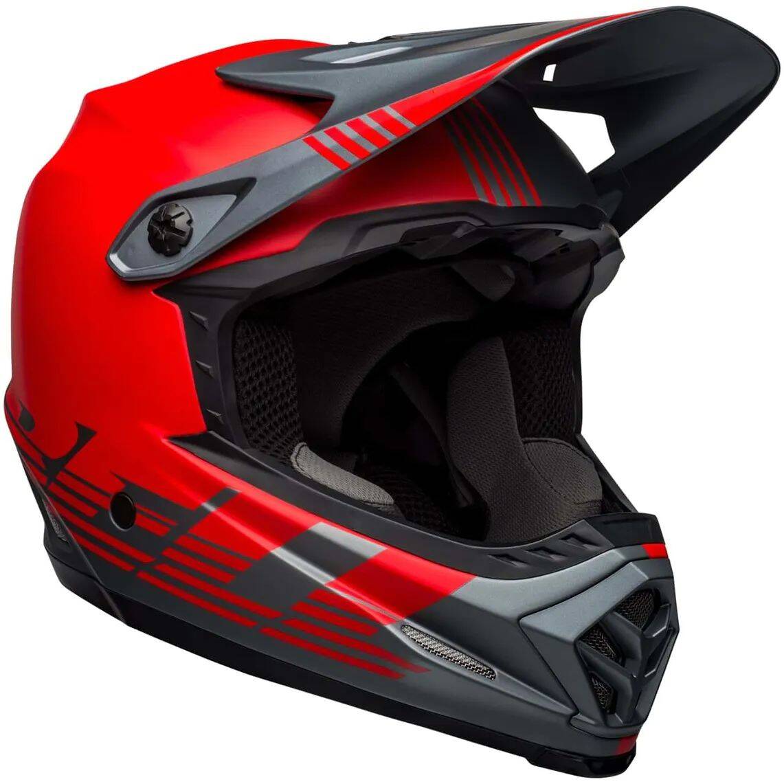 Bell Full-9 Fusion MIPS Full Face Helmet - Louver Matte Grey/Red