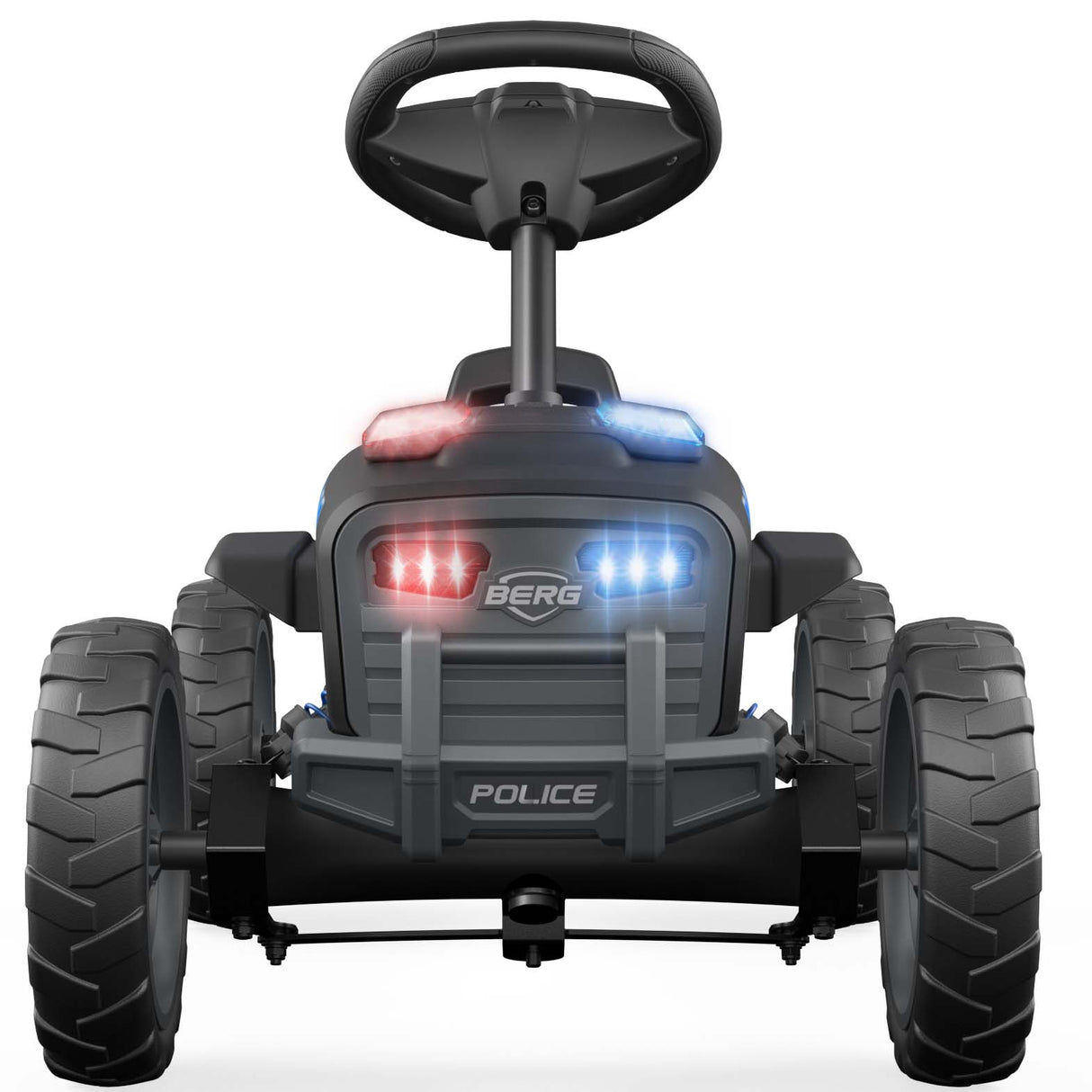 BERG Buzzy Police Ride On Pedal Kart - Black