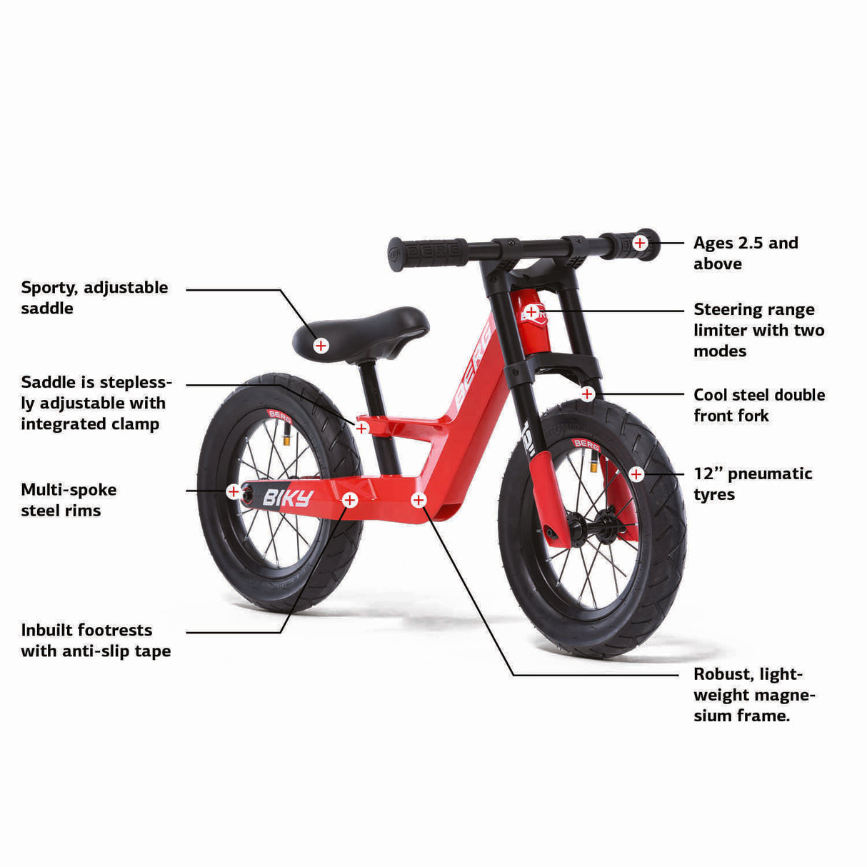 BERG Biky City Balance Bike - Red