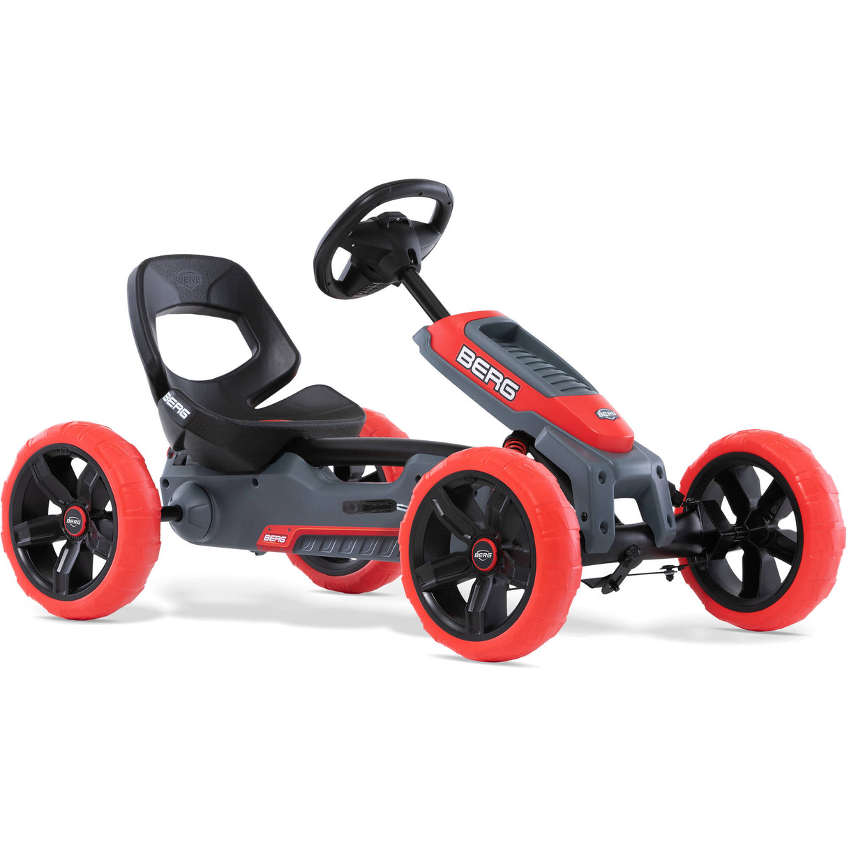 Berg Reppy Rebel Ride On Pedal Kart - Grey/Red