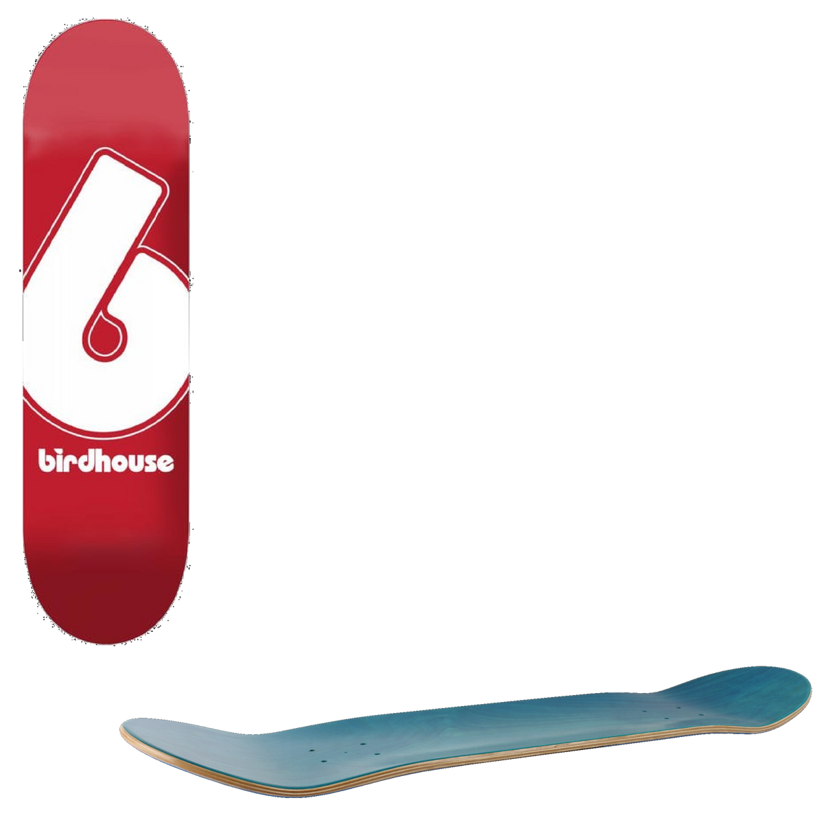 Birdhouse Giant B Logo Skateboard Deck - Red 8''