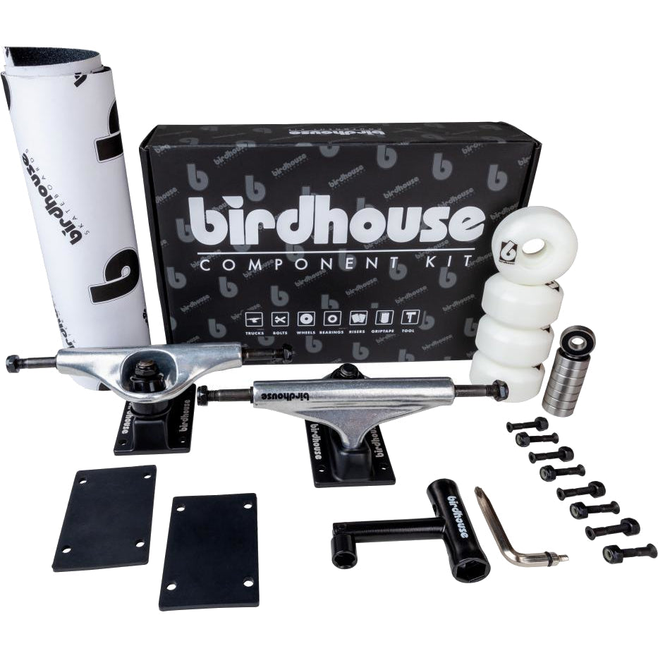 Birdhouse Component Kit - Silver/Black 5.5"