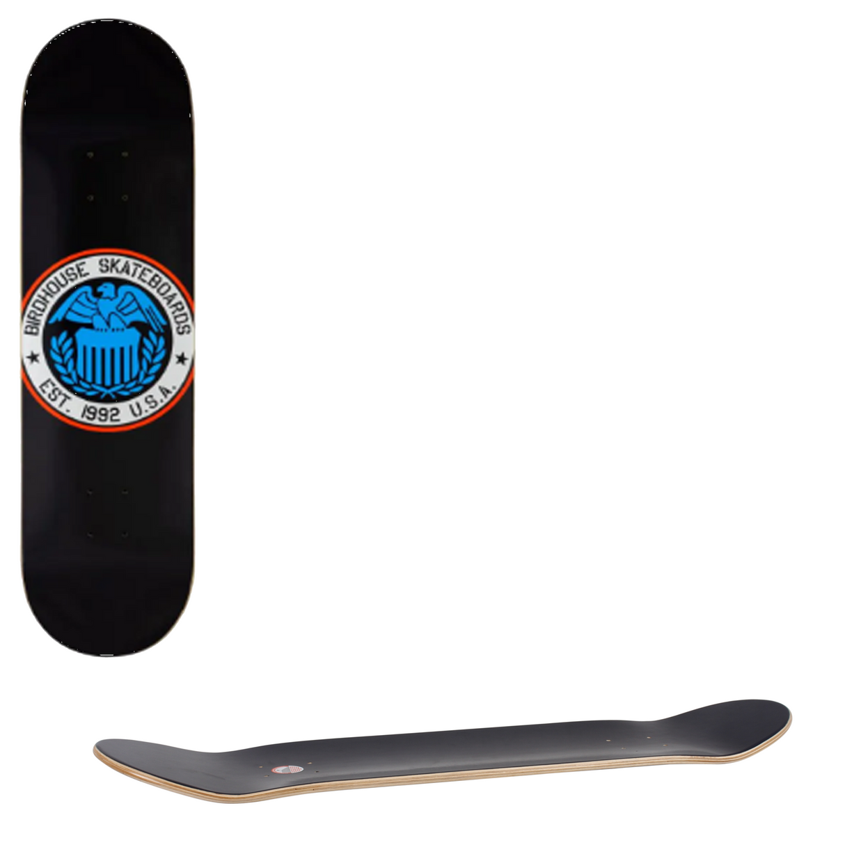 Birdhouse Eagle Logo Skateboard Deck - Black 8.25''