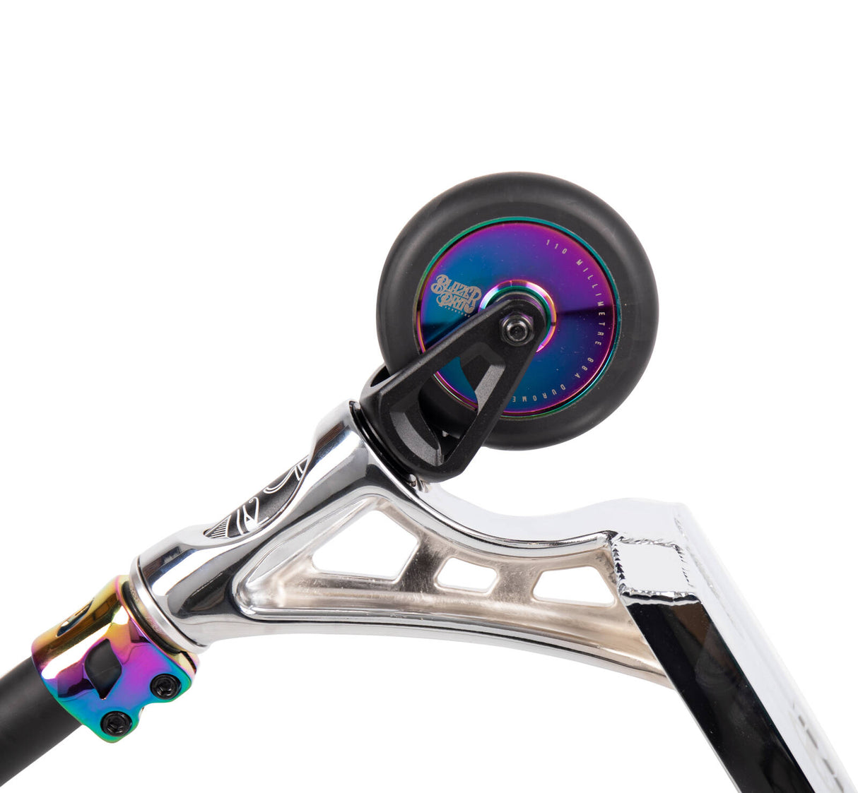 Blazer Pro Raider Custom Stunt Scooter - Chrome/Black/Neochrome
