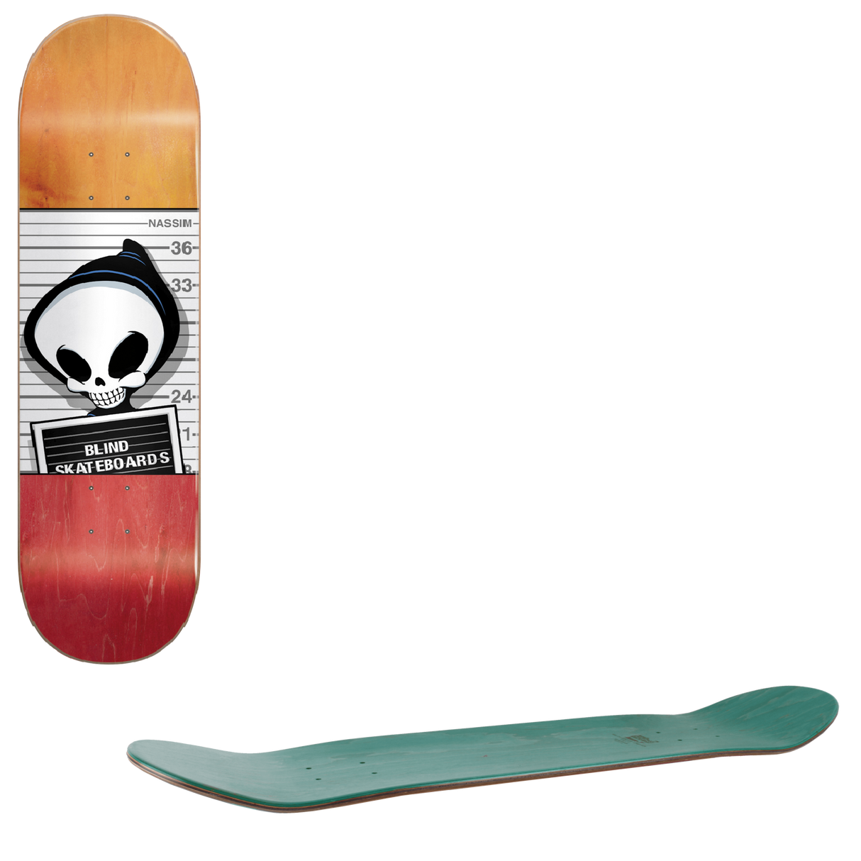 Blind Reaper R7 Skateboard Deck - Nassim Mug Shot 8.125"