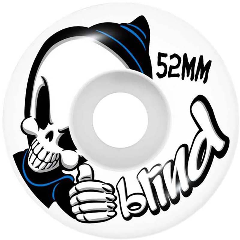 Blind Bust Out Reaper Soft Wheels Complete Skateboard - White 7.625"