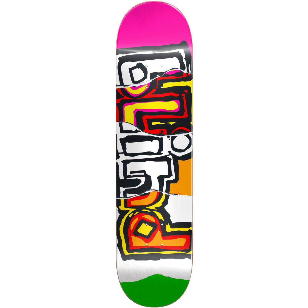Blind OG Ripped Skateboard Deck - Multi Neon 8"