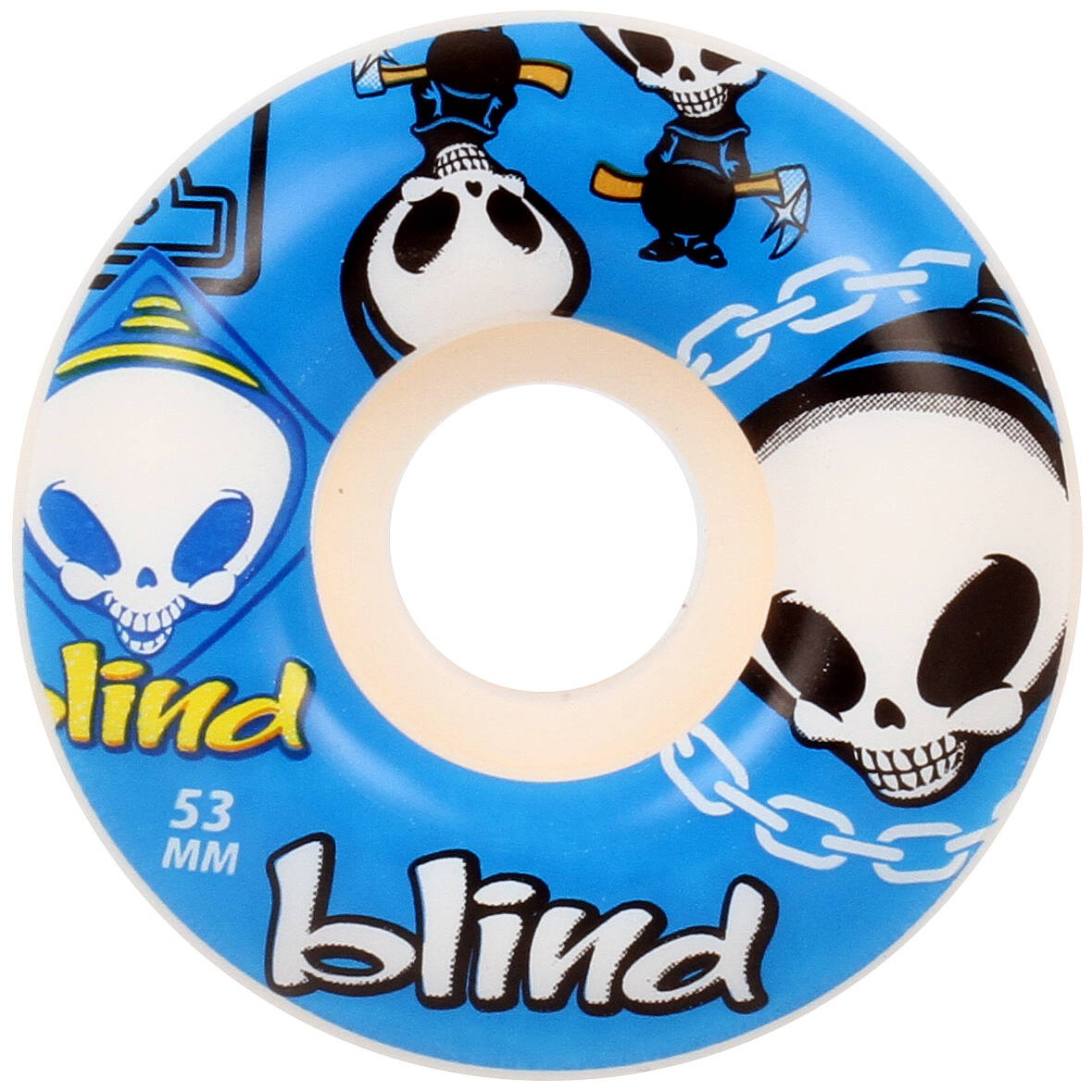 Blind Random Skateboard Wheels - Blue 53mm