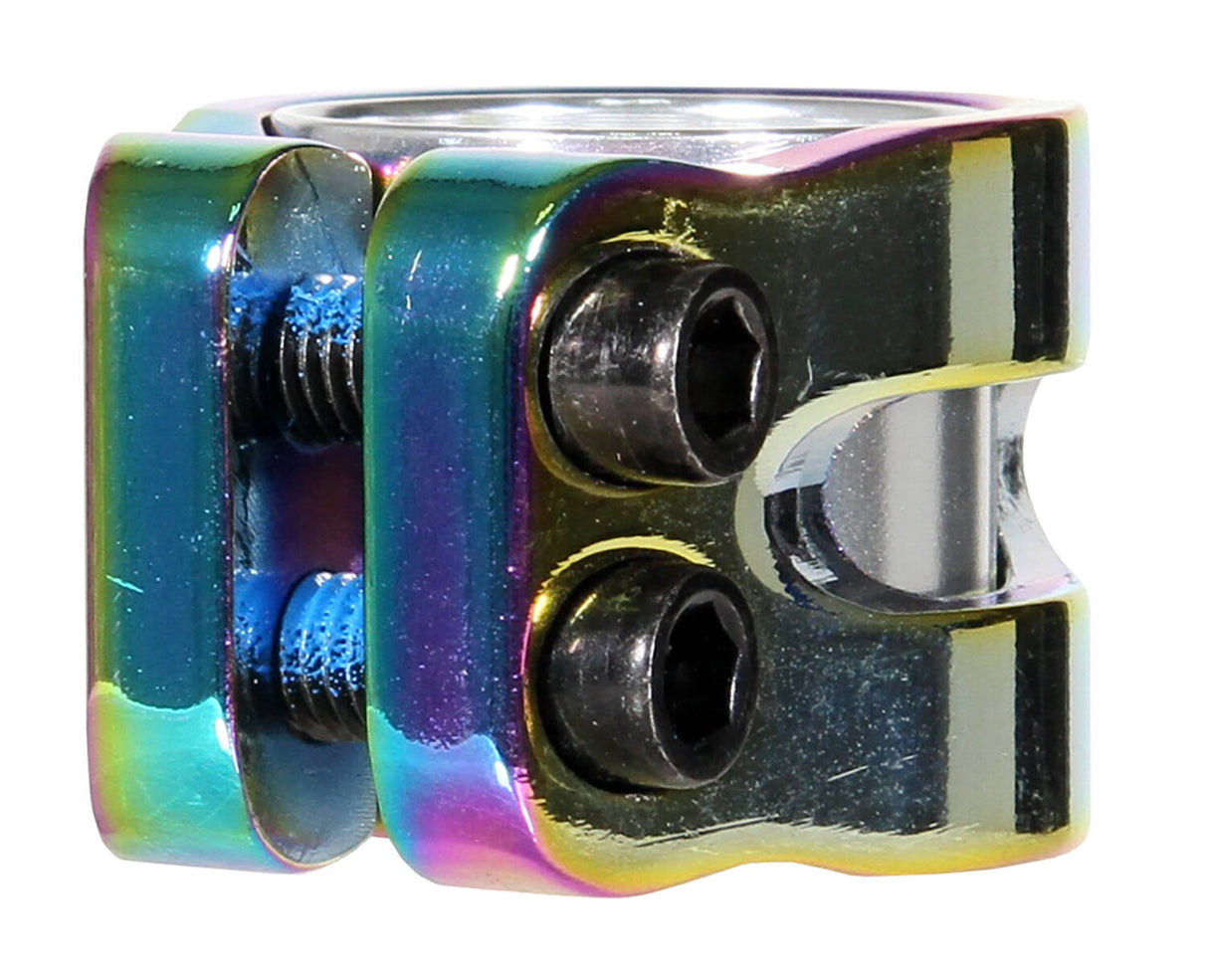 Blunt Twin Slit Double Clamp - Oil Slick