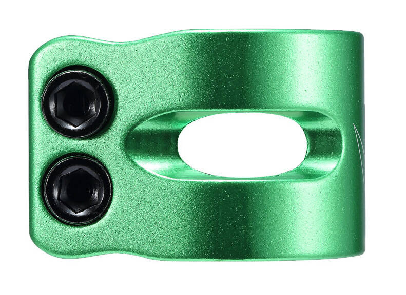 Blunt Twin Slit Double Clamp - Green