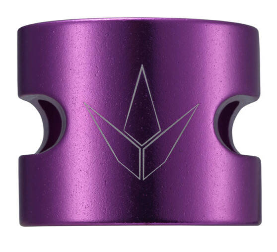 Blunt Twin Slit Double Clamp - Purple