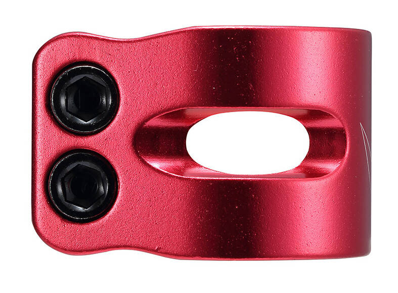 Blunt Twin Slit Double Clamp - Red