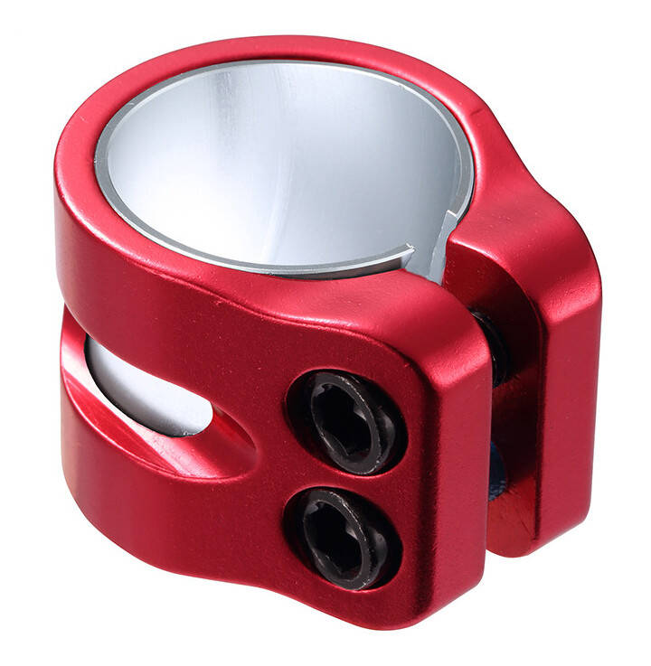 Blunt Twin Slit Double Clamp - Red