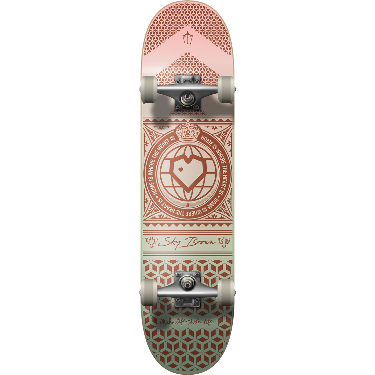 Blueprint Sky Brown x MLSL Complete Skateboard - Pastel Fade 7"