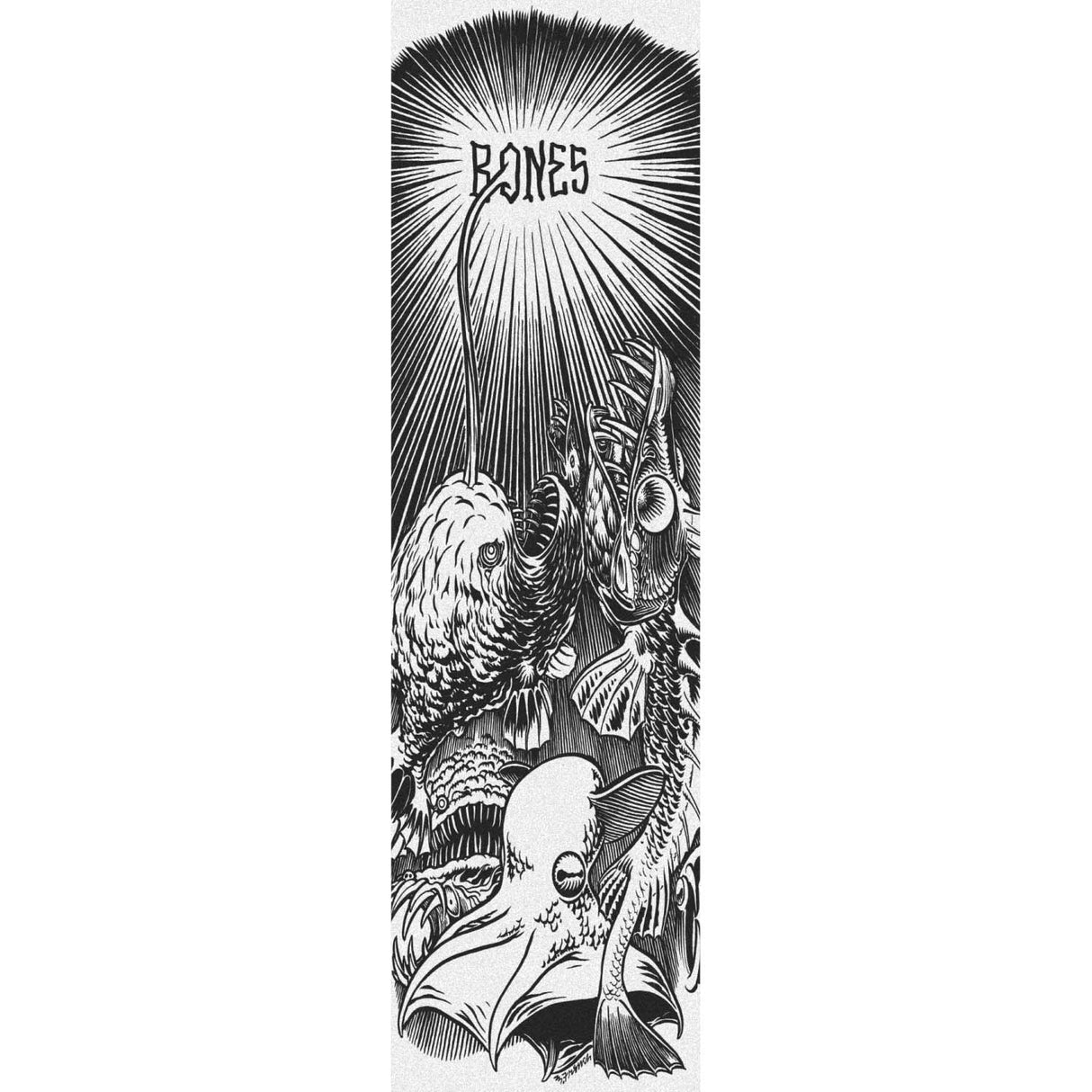 Bones Dark Waters Skateboard Grip Tape - White