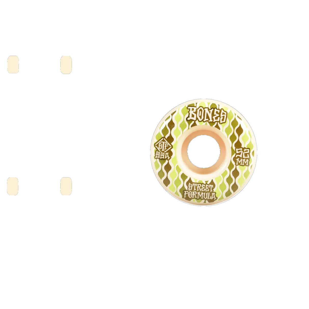 Bones Retros 99A V2 Locks STF Skateboard Wheels - White 52mm