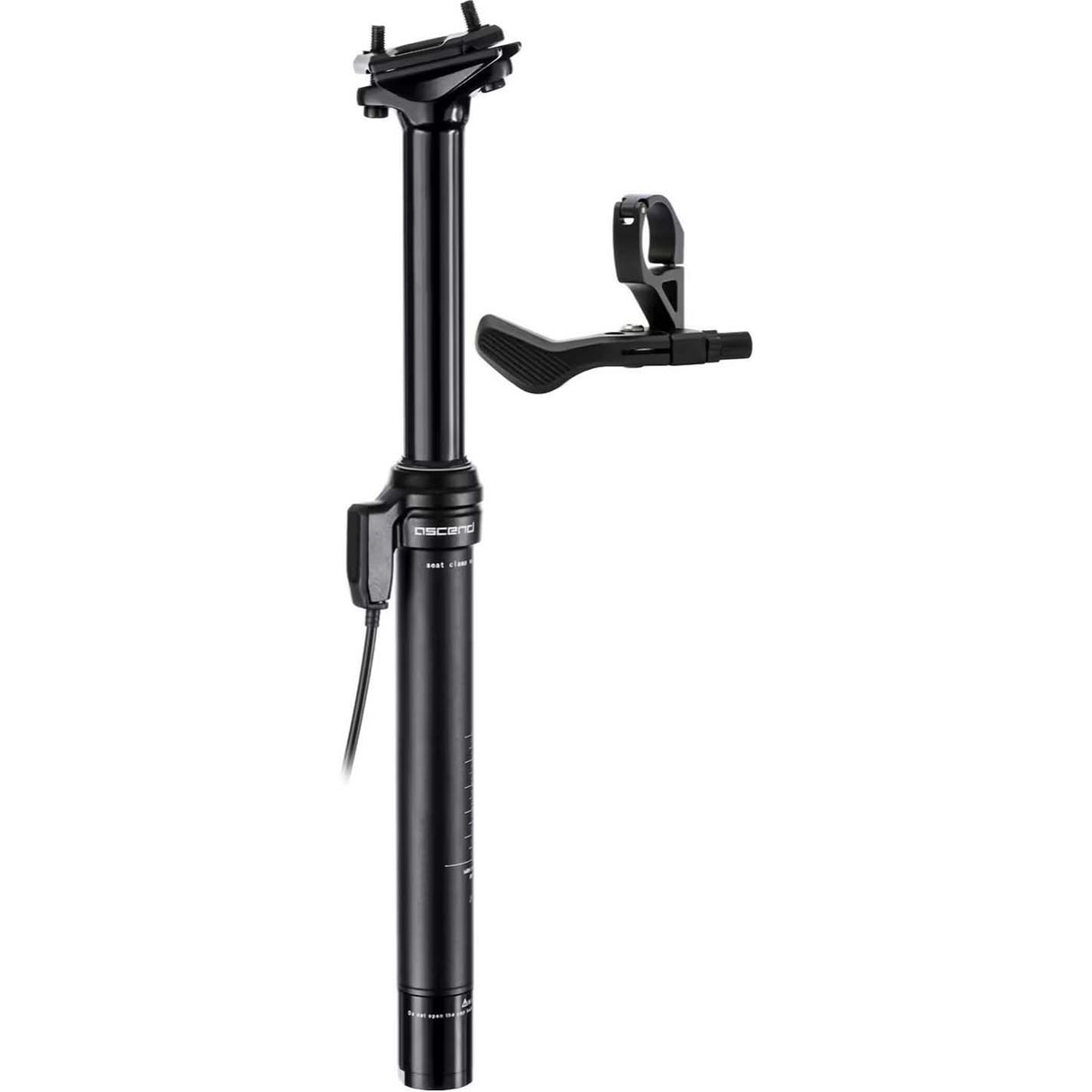 Brand-X Ascend 2x Lever Dropper Seatpost (120mm & 150mm) - Black 31.6mm x 370mm 100mm