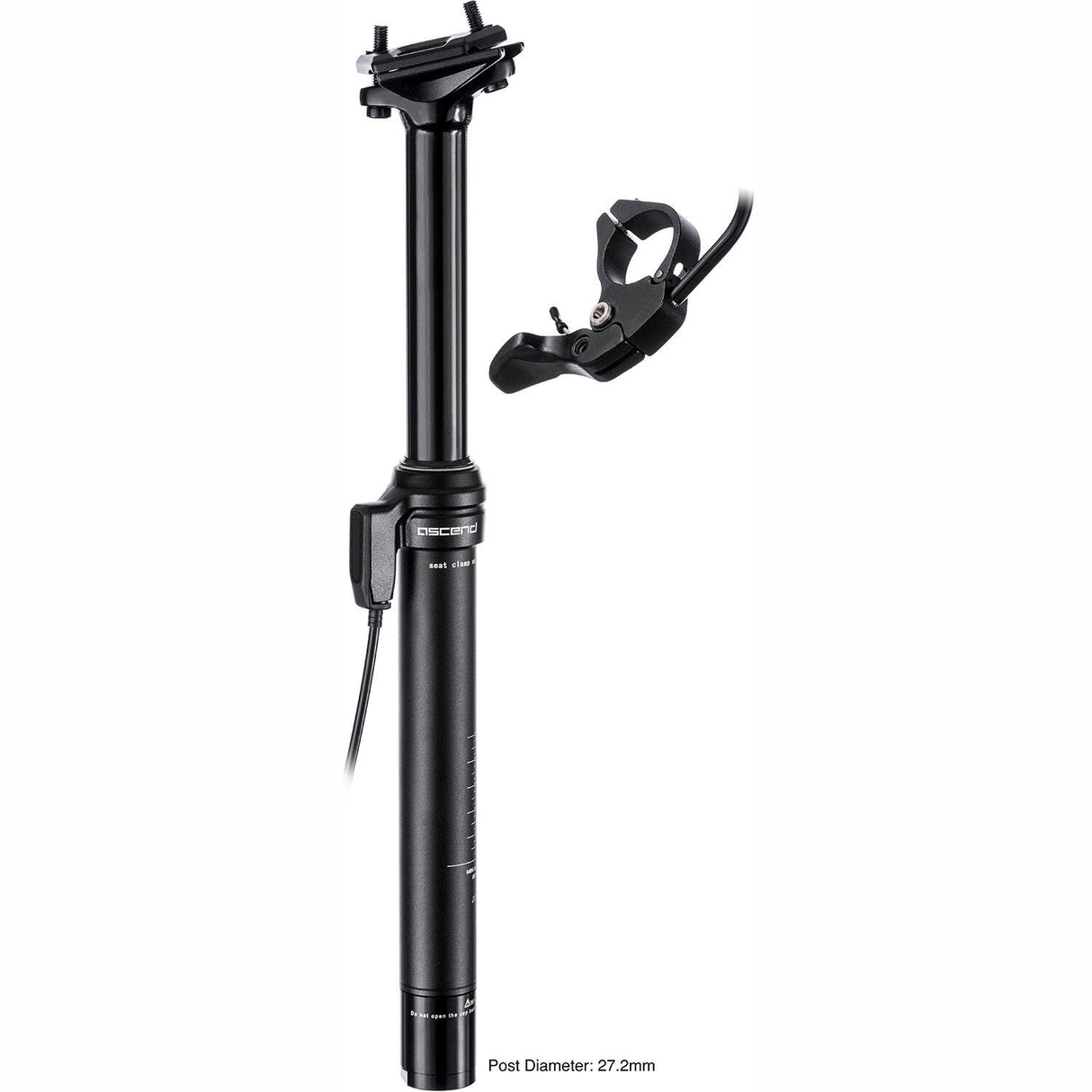 Brand-X Ascend II XL 170mm Dropper Seatpost - Black 30.9mm x 489mm 170mm