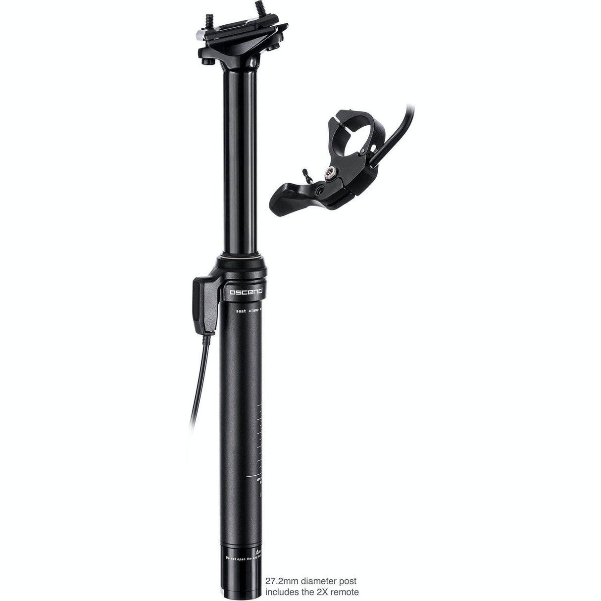Brand-X Ascend II Dropper 150mm Seatpost - Black 30.9mm x 449mm 150mm