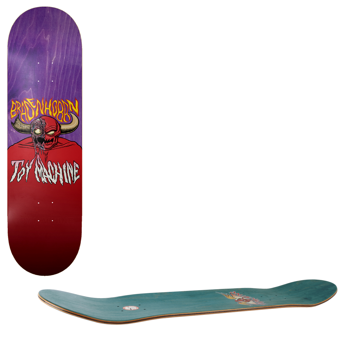 Toy Machine Face Melt Skateboard Deck - Hoban 8.25"