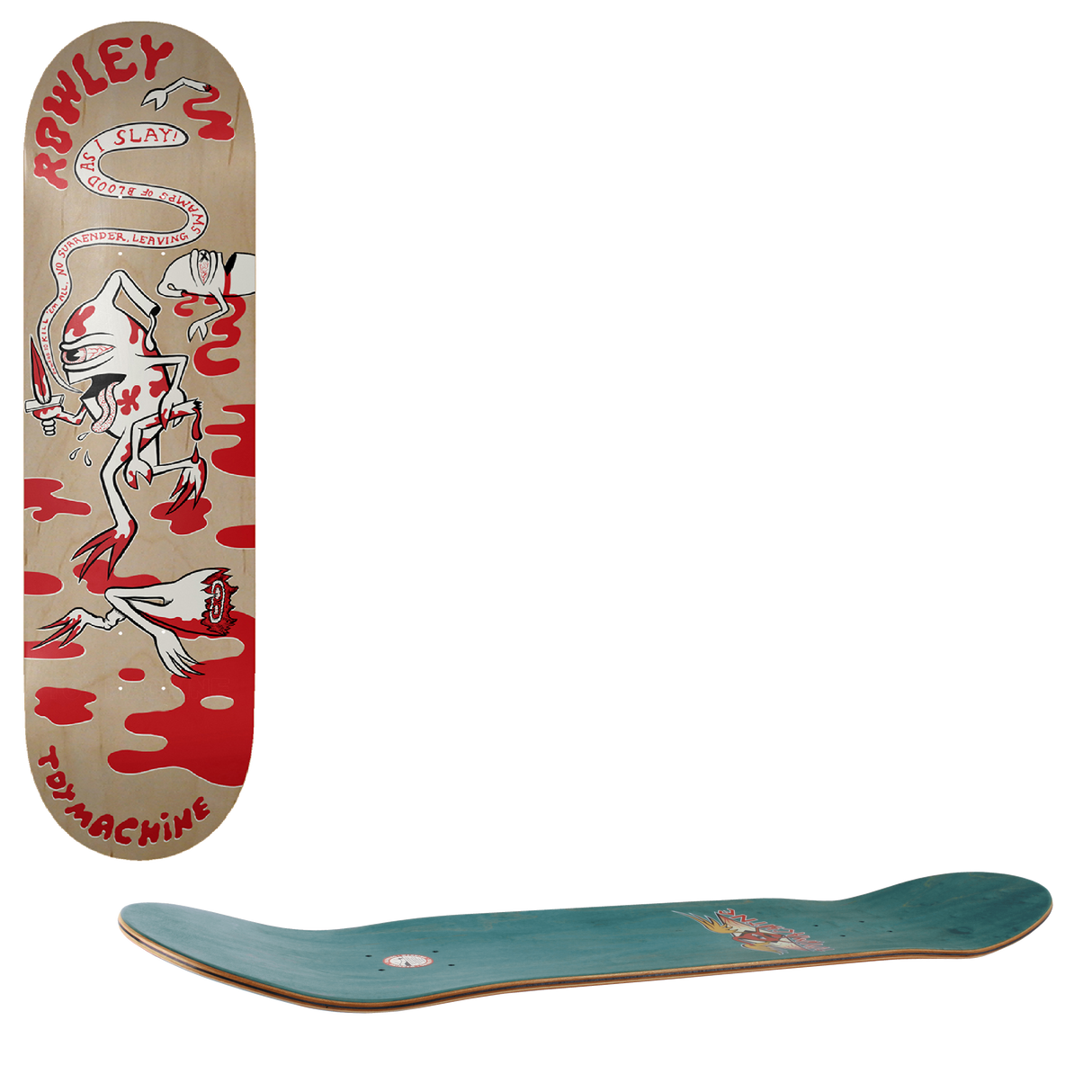 Toy Machine Slayer Skateboard Deck - Rowley 8.5"
