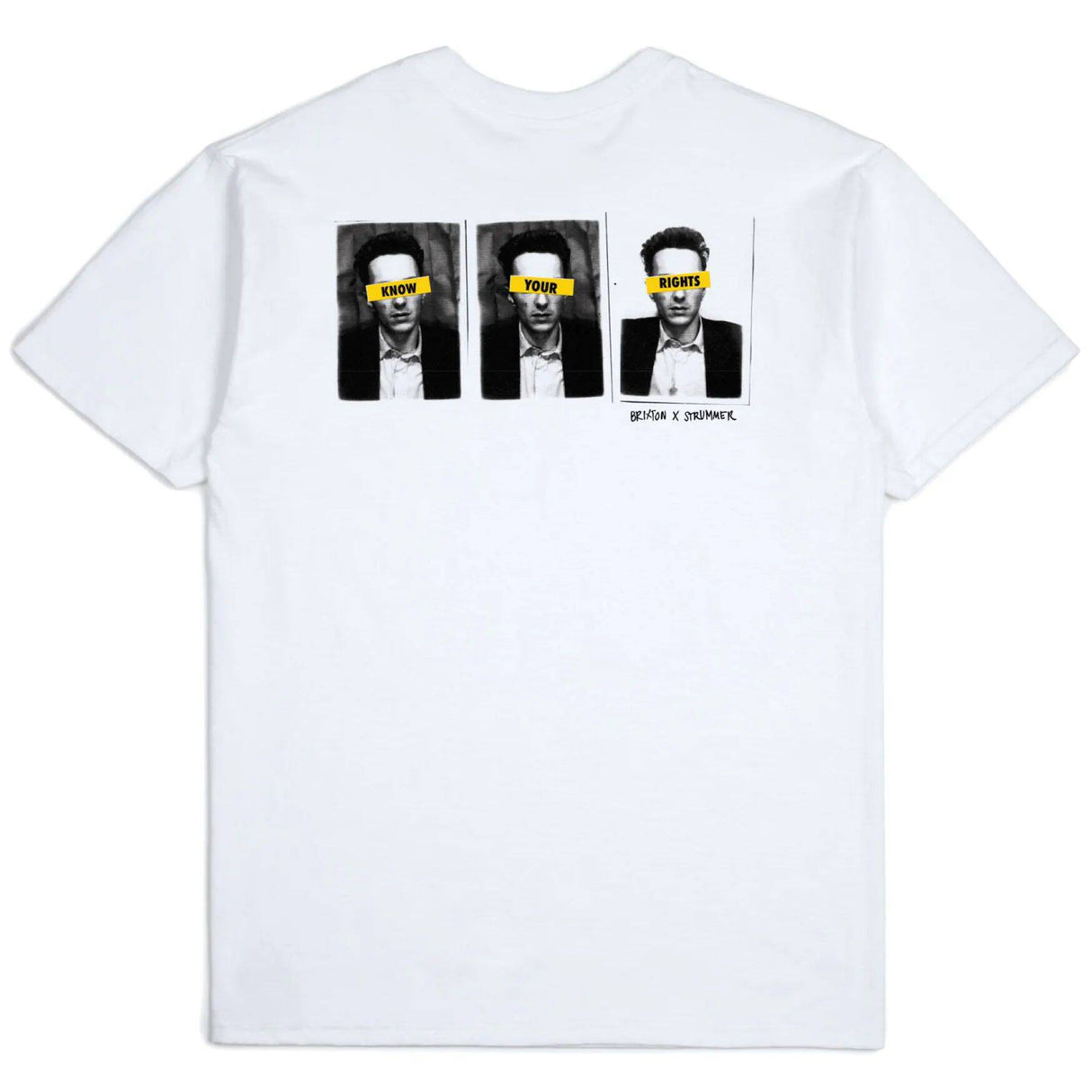 Brixton x Joe Strummer Know Your Rights T Shirt - White