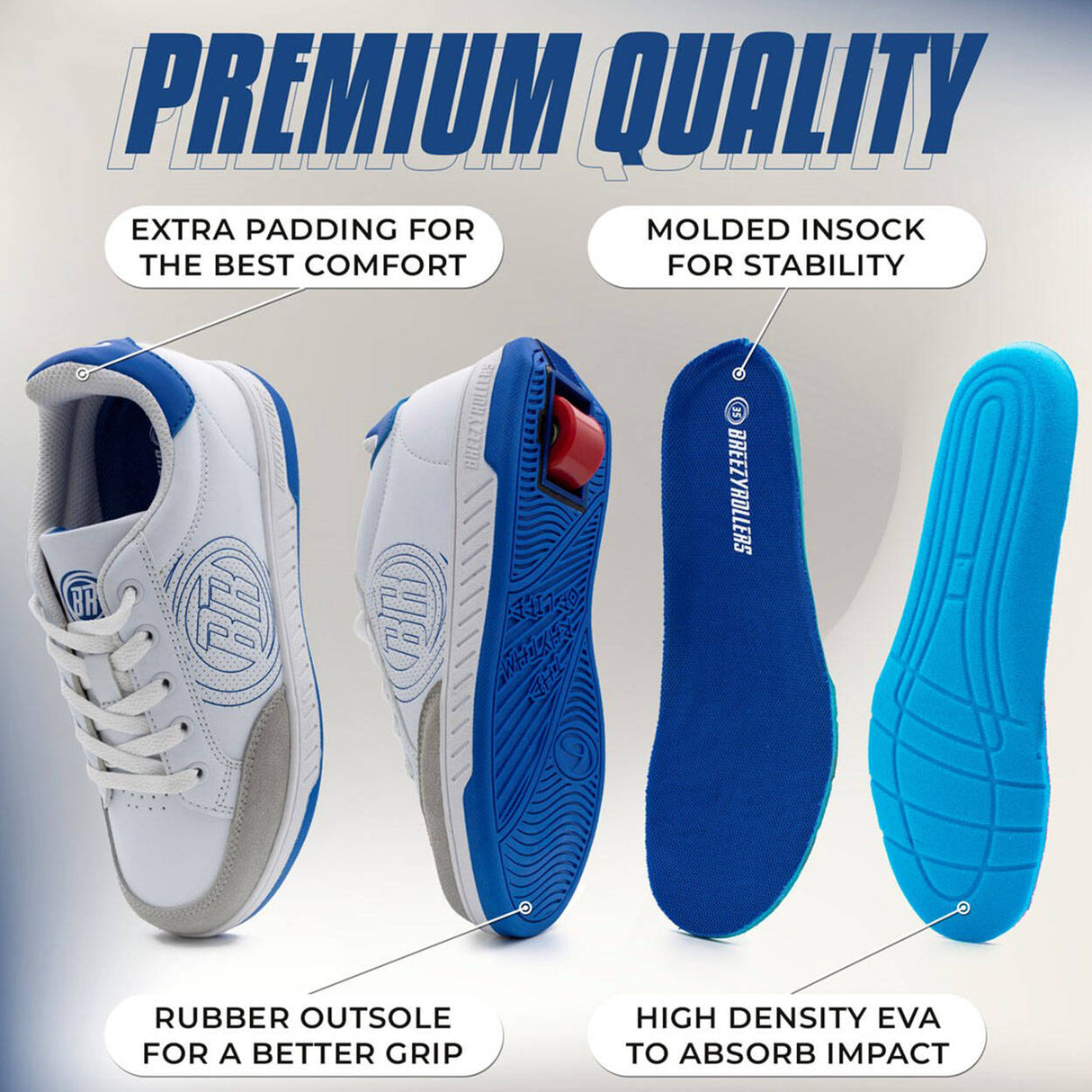 Breezy Rollers Origin - White/Blue