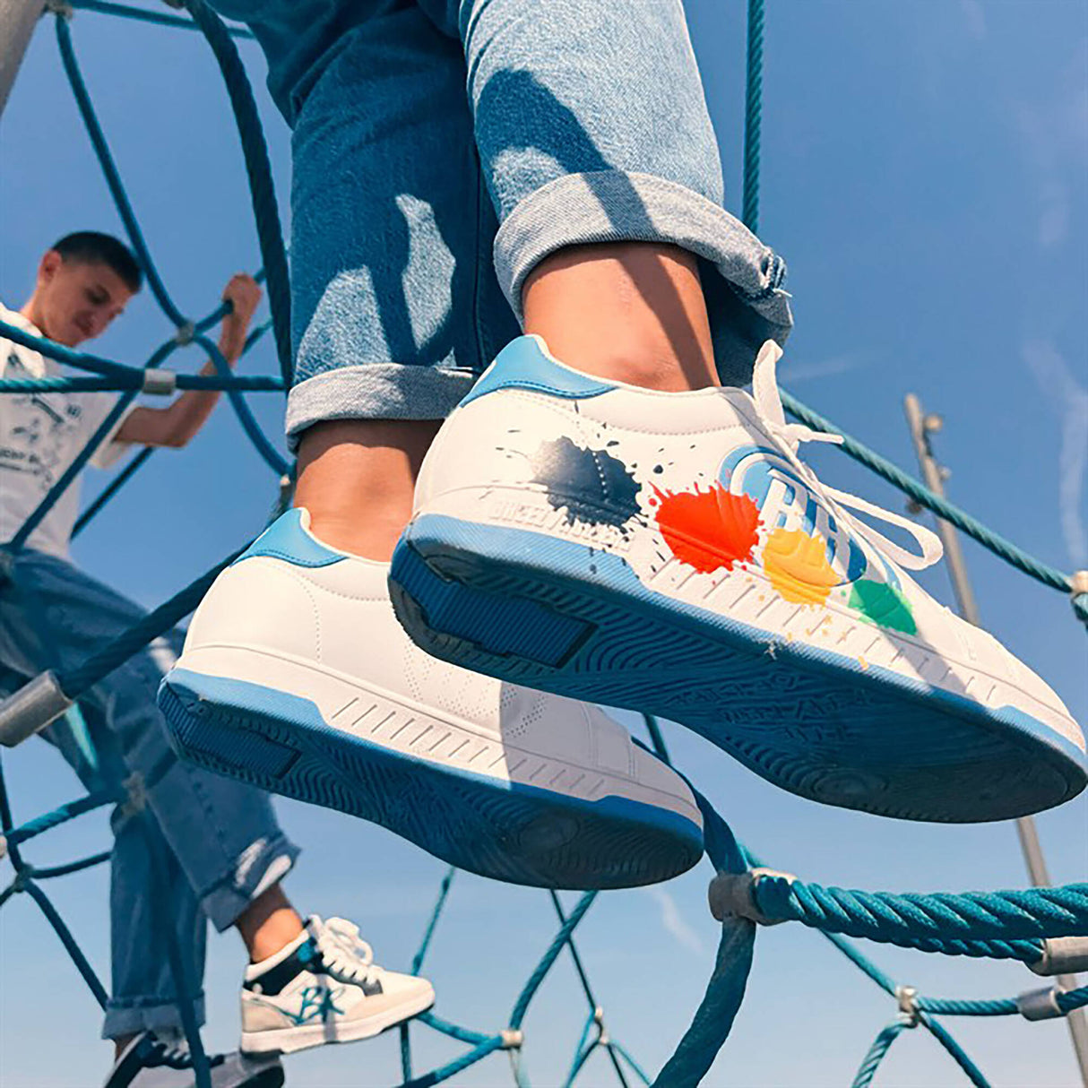Breezy Rollers Splash - White/Light Blue