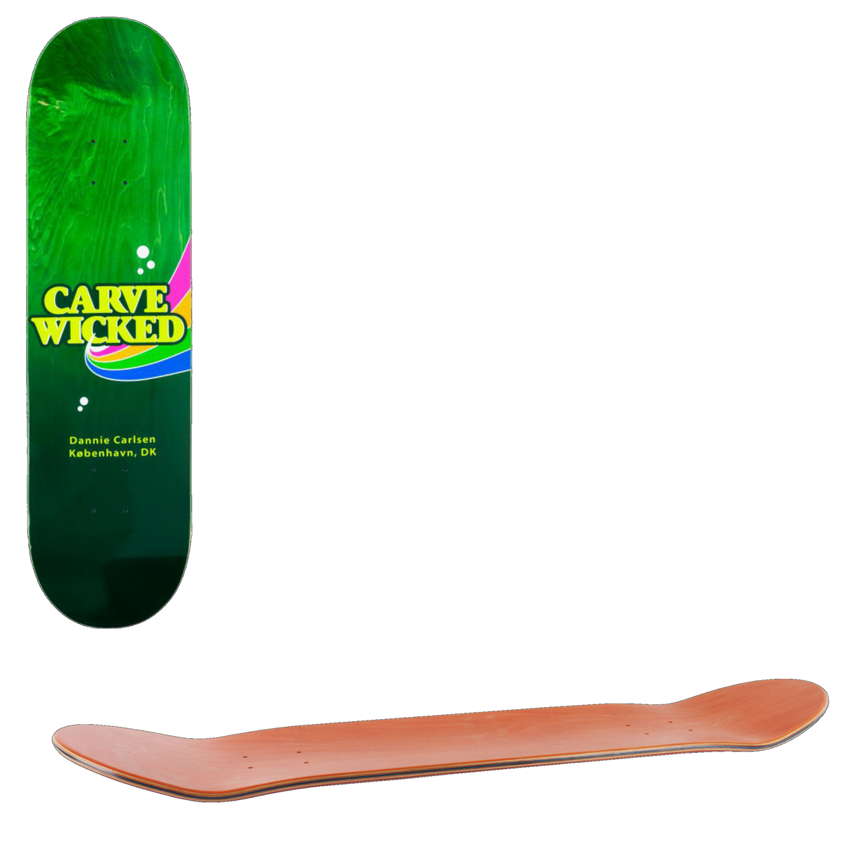 Carve Wicked Faxe Carlsen Skateboard Deck 8.5''