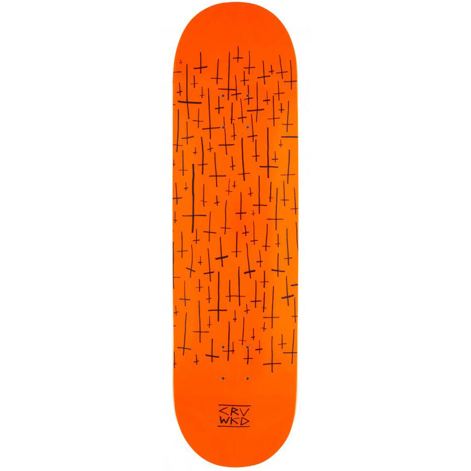 Carve Wicked Team Skateboard Deck - Orange 8.5''