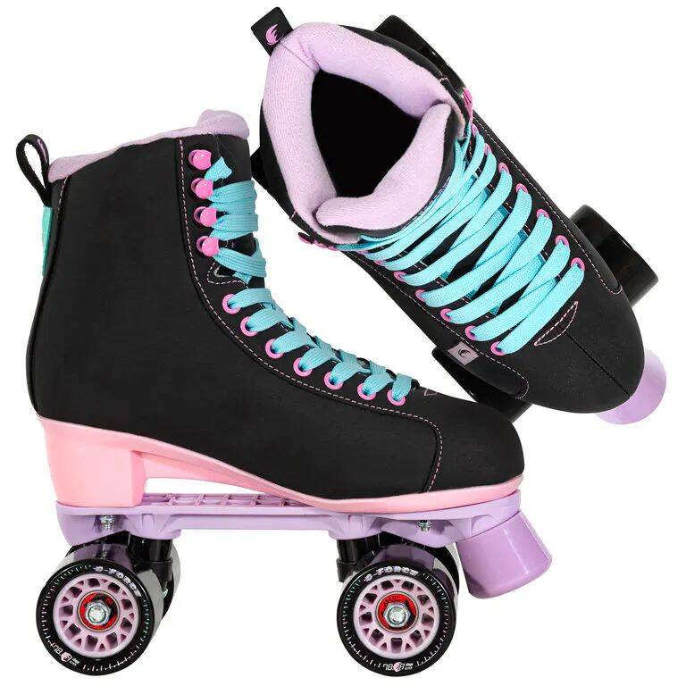 Chaya Melrose Quad Roller Skates - Black/Pink