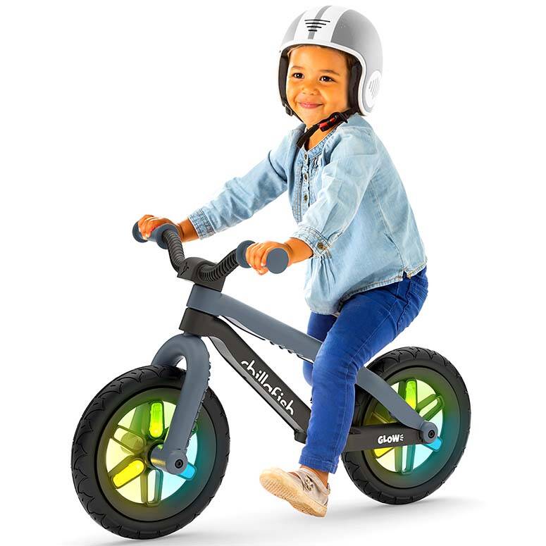 Chillafish BMXie Glow 12" Balance Bike - Anthracite