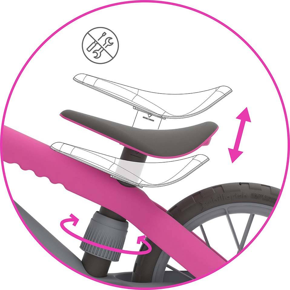 Chillafish BMXie Moto 12" Balance Bike - Pink