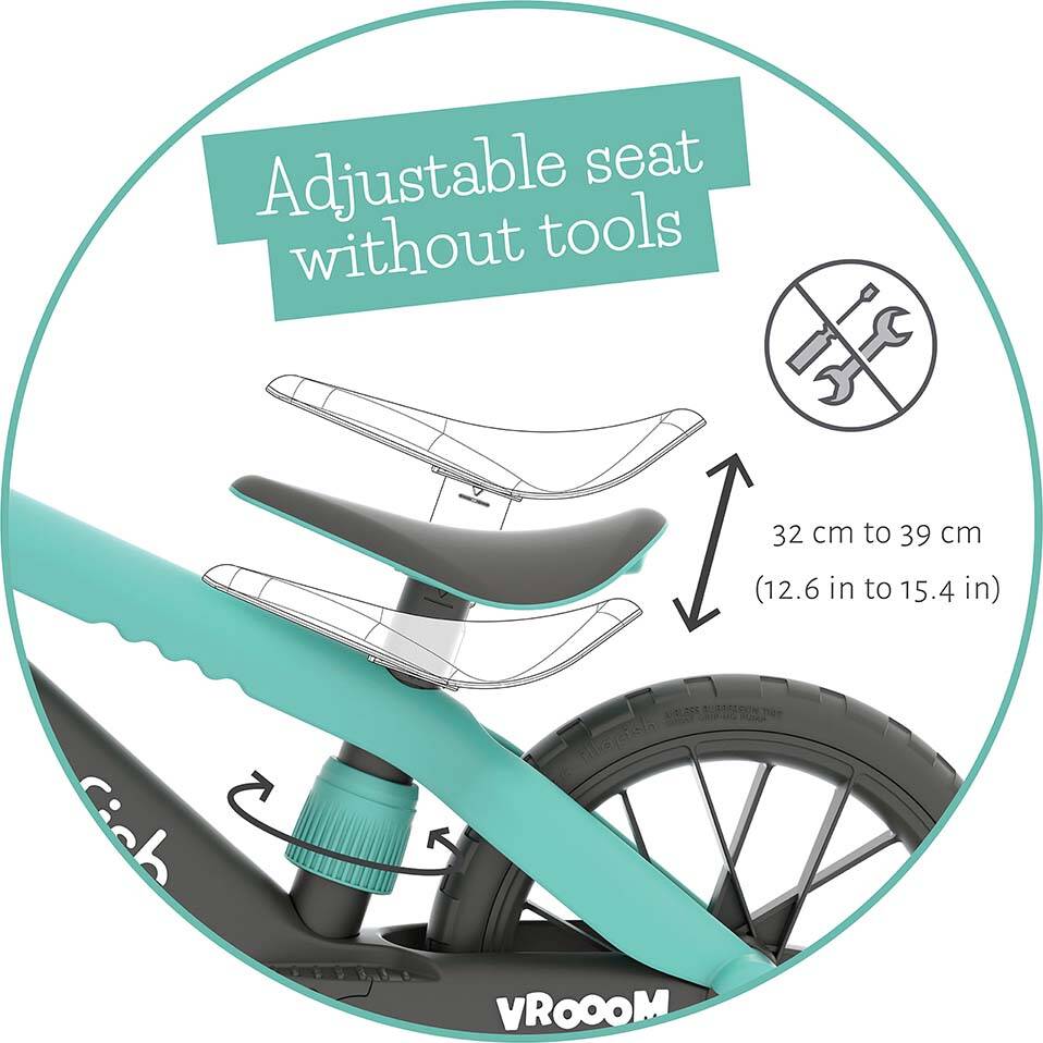 Chillafish BMXie Vroom 12" Balance Bike - Mint