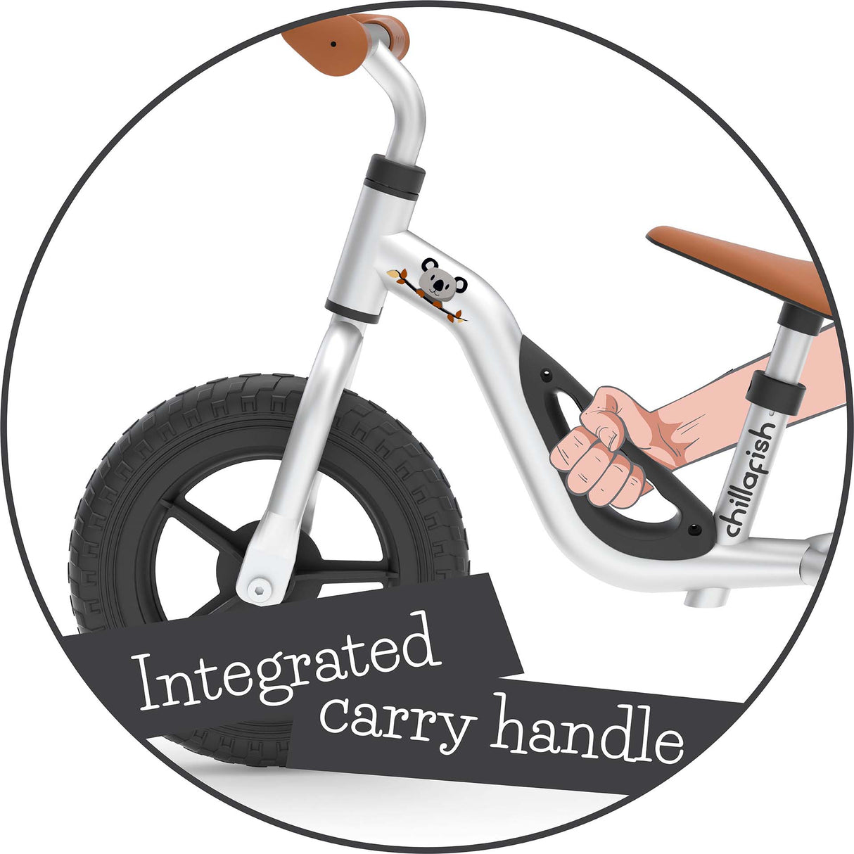 Chillafish Charlie 10" Balance Bike - Silver