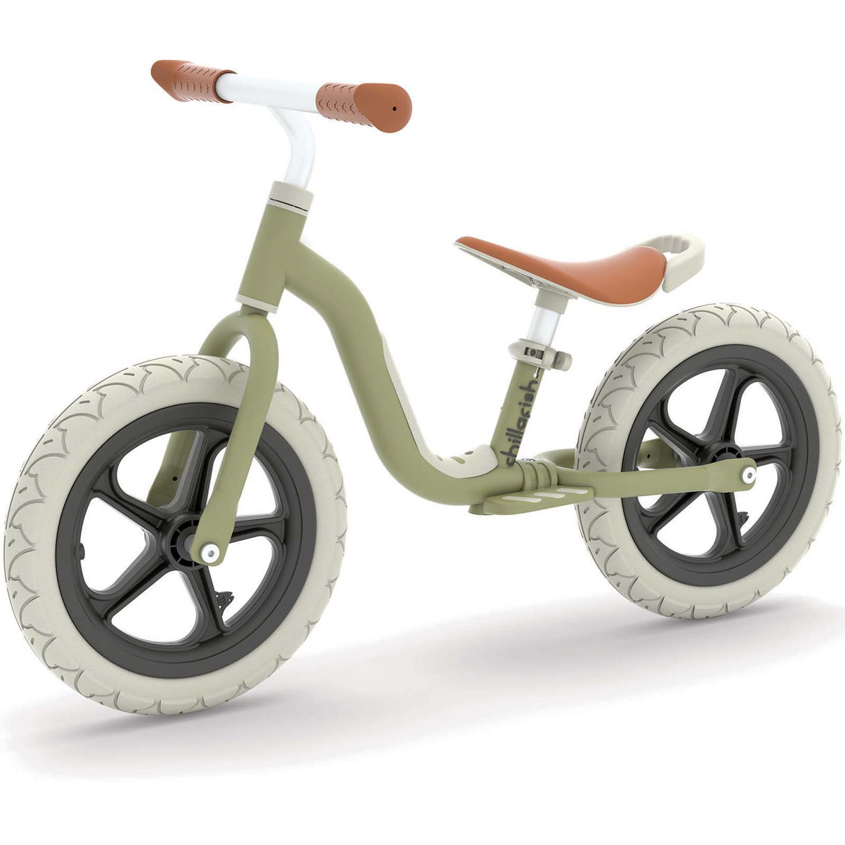 Chillafish Charlie LUX 12" Balance Bike - Olive