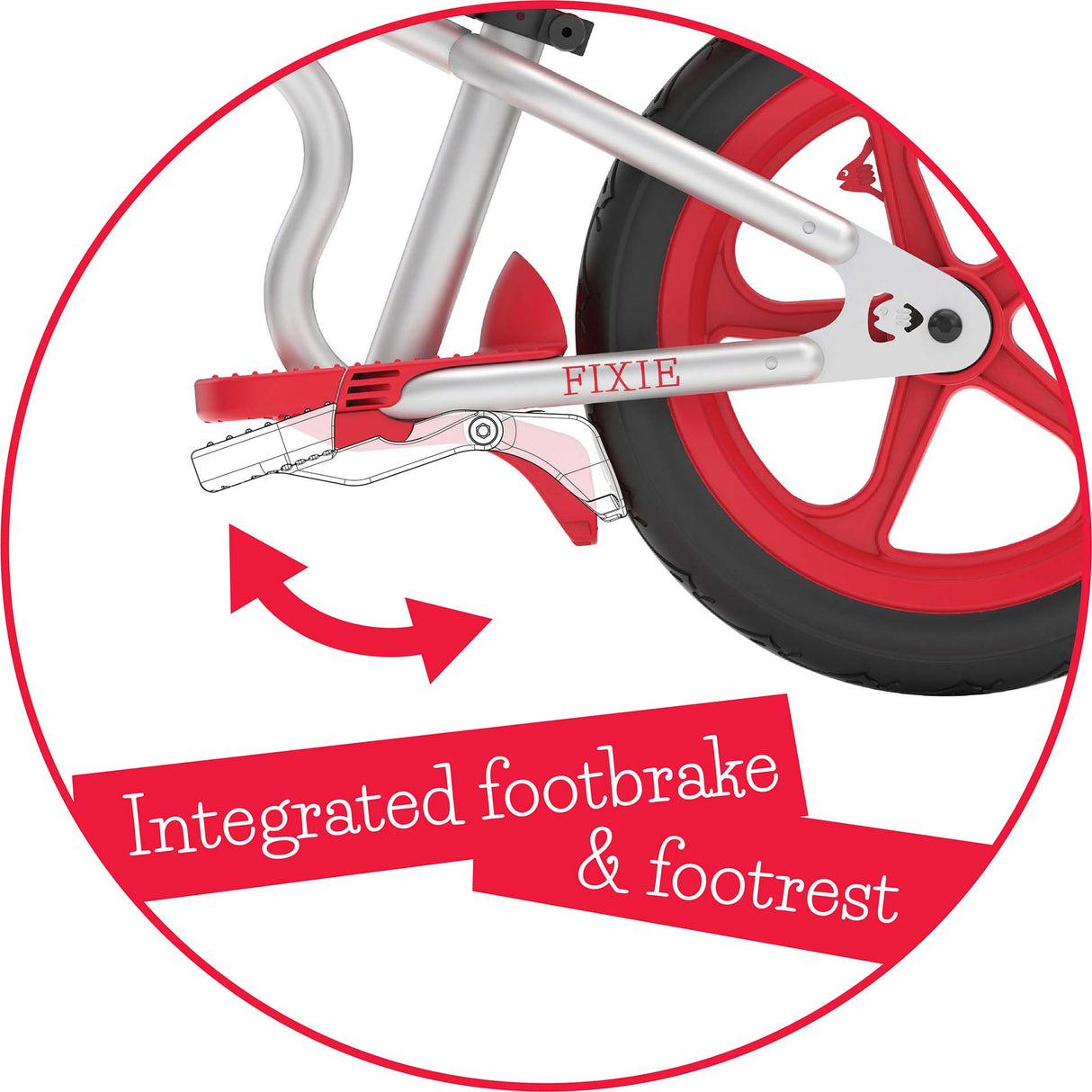 Chillafish Fixie 12" Balance Bike - Red