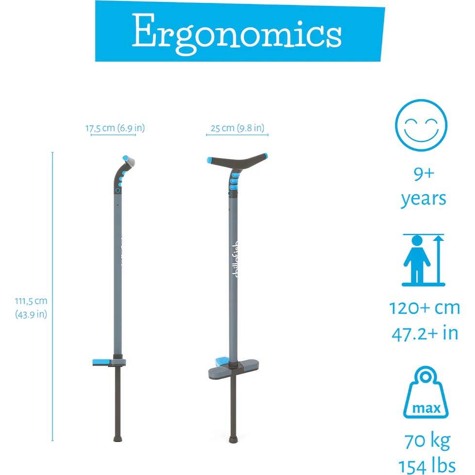 Chillafish Poogi Teen Pogo Stick - Blue