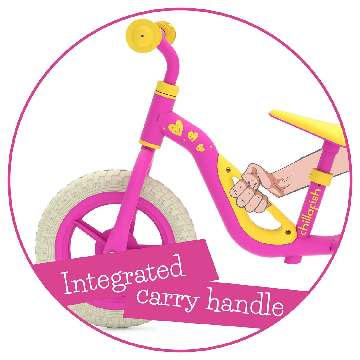 Chillafish Charlie Balance Bike - Pink