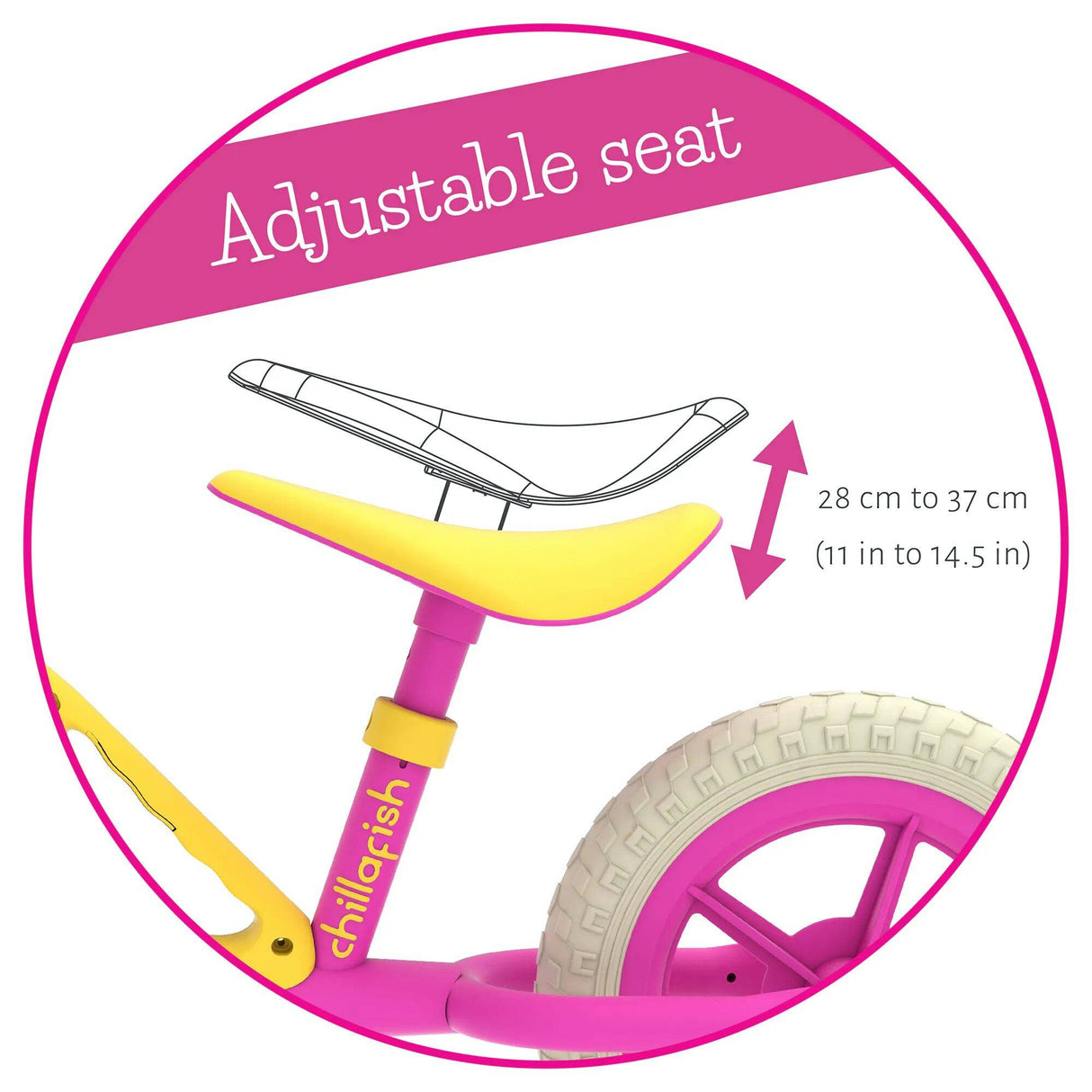 Chillafish Charlie Balance Bike - Pink