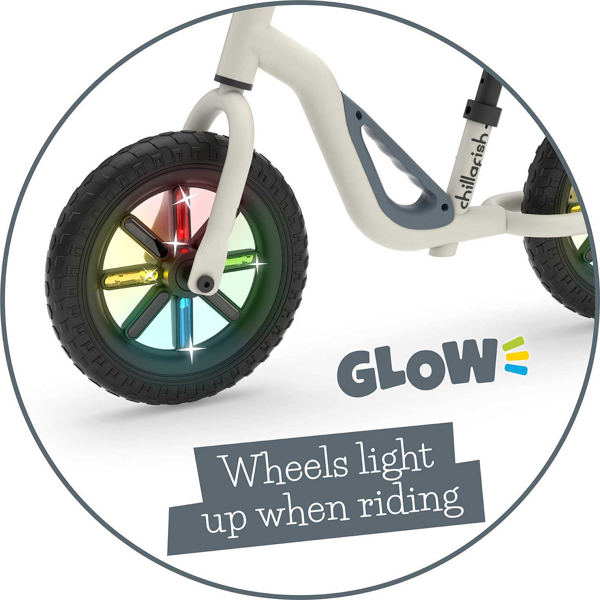 Chillafish Charlie Glow Balance Bike - Beige