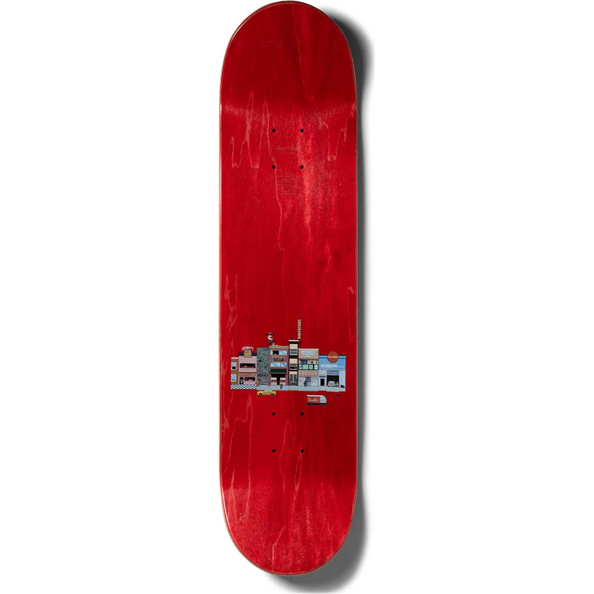 Chocolate Pixel City Skateboard Deck - Aikens 8"