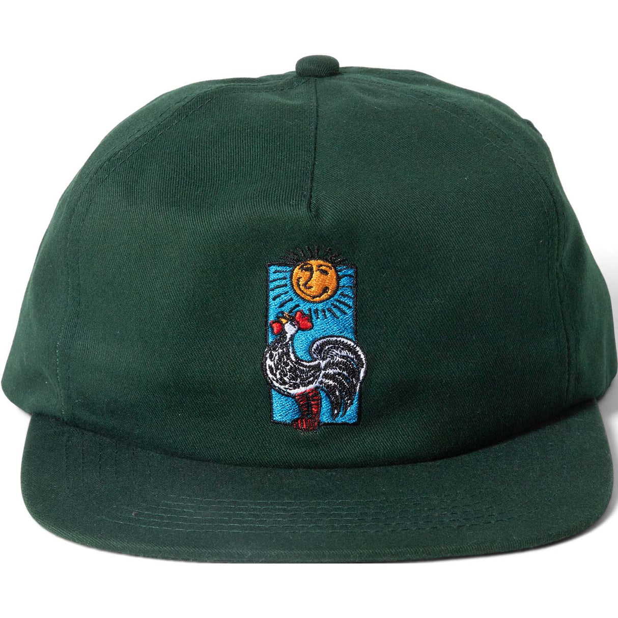Chocolate Rooster 5 Panel Cap - Green