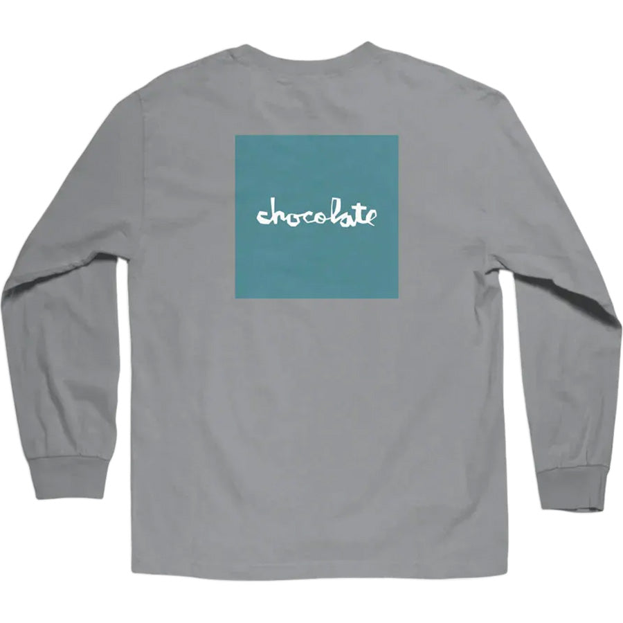 Chocolate OG Square Long Sleeve T Shirt - Charcoal