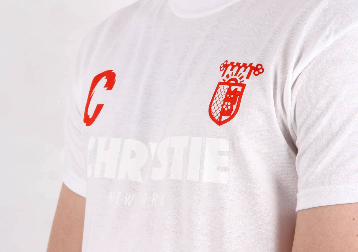 Chrystie X CSC T Shirt - White/Red