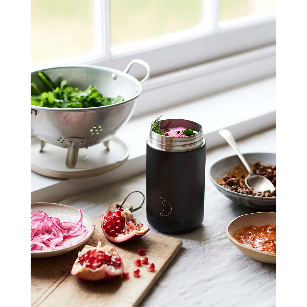 Chilly's 500ml Food Pot - Monochrome Black