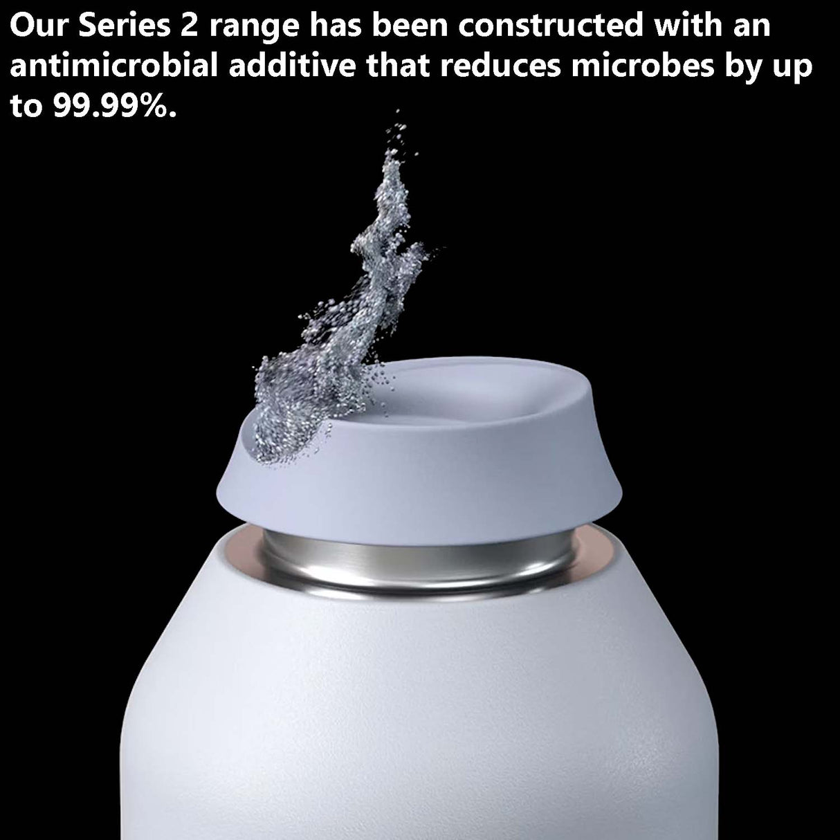 Chilly's Series 2 1L Water Bottle - Abyss Black