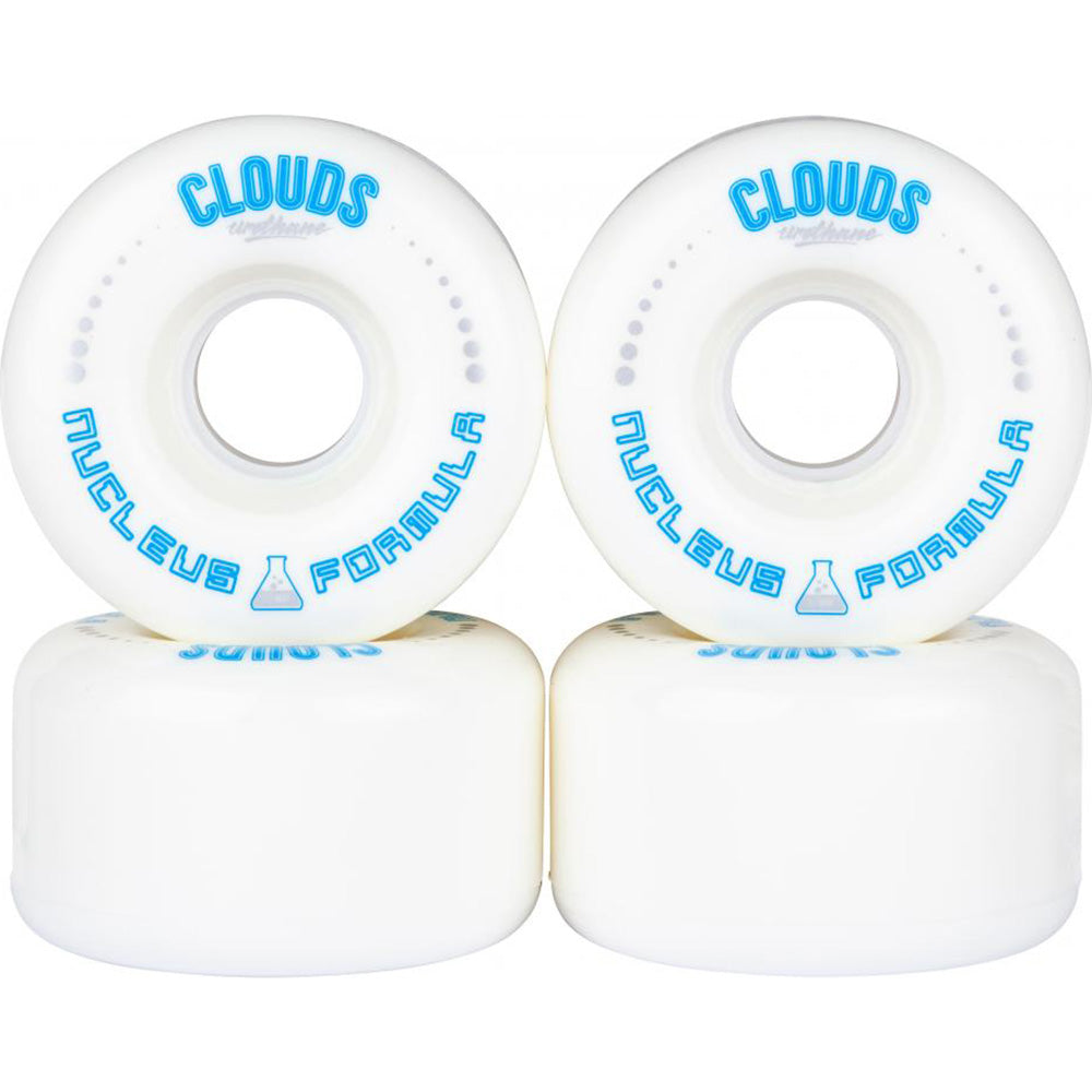 Clouds Urethane Nucleus 62mm Roller Skate Wheels - White