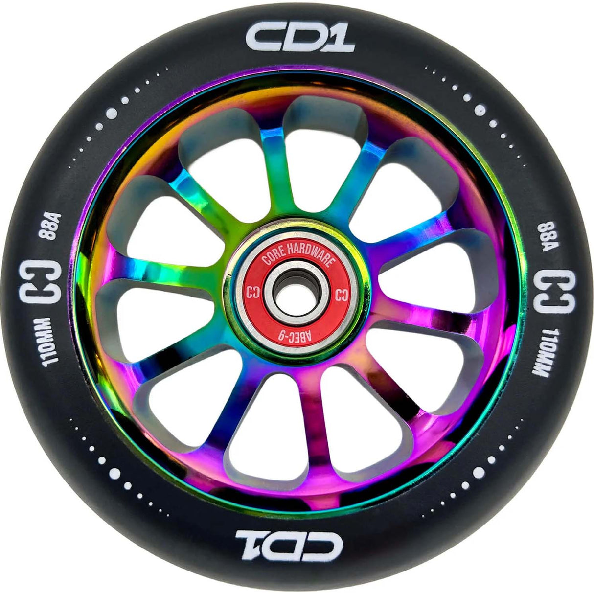 CORE CD1 Scooter Wheel 110mm - Black/Neochrome